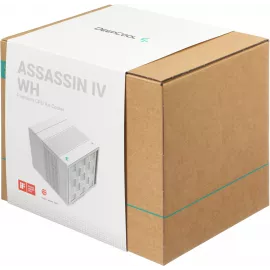 Устройство охлаждения(кулер) Deepcool Assassin IV Soc-AM5/AM4/1151/1200/2066/1700 белый 4-pin 29.3dB Al+Cu 280W 1575gr Ret (R-ASN4-WHNNMT-G)