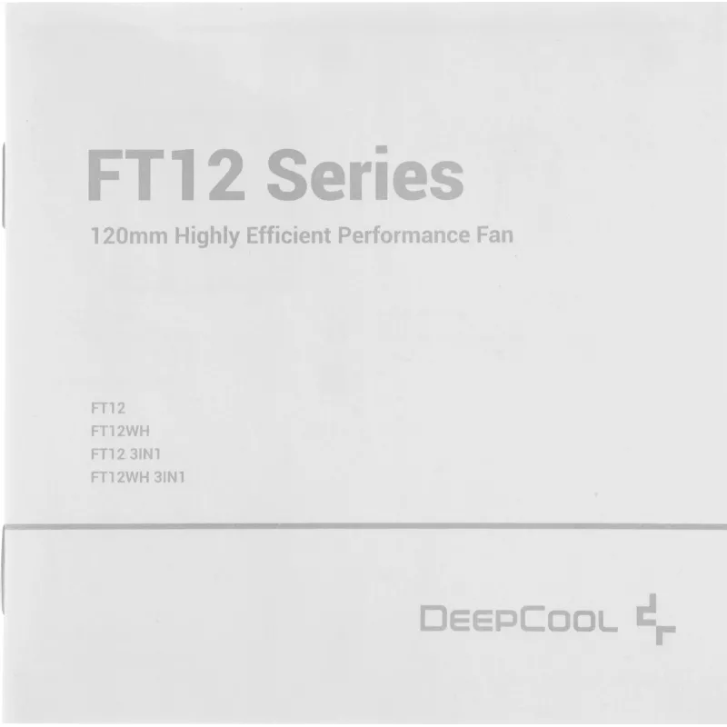 Вентилятор для корпуса Deepcool FT12 120х120x25 черный 4-pin 32дБ (R-FT12-BKWPN1-G) Ret