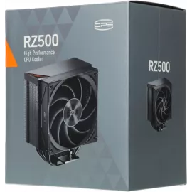 Устройство охлаждения(кулер) PcCooler RZ500 Soc-AM5/AM4/1200/1700/1851 черный 4-pin 32dB Al+Cu 250W Ret (RZ500-BKNWNX-GL)