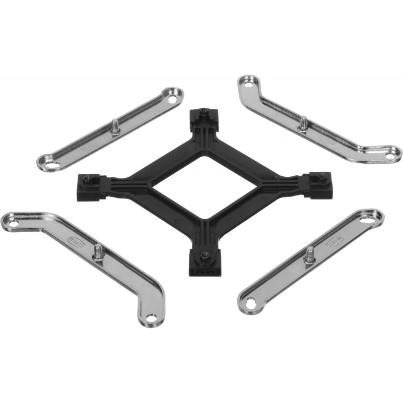 Устройство охлаждения(кулер) PcCooler R200 Soc-AM5/AM4/1200/1700/1851 серебристый/черный 3-pin 30dB Al+Cu 110W Ret (R200-XXNWYX-US)
