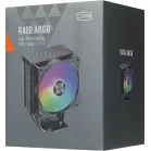 Устройство охлаждения(кулер) PcCooler R400 ARGB Soc-AM5/AM4/1200/1700/1851 черный 4-pin 18-30dB Al+Cu 180W Ret (R400-BKAWYX-US)
