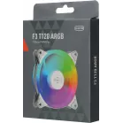 Вентилятор для корпуса PcCooler F3 T120 ARGB 120х120x25 белый 4-pin 21.6дБ (F3-T120WHAM1-GL) Ret