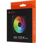 Вентилятор для корпуса ID-Cooling AS-120-К ARGB 120х120x25 черный 4-pin 27.2дБ (AS-120-ARGB-K) Ret