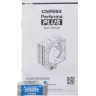 Устройство охлаждения(кулер) Zalman CNPS9X Performa Plus ARGB Soc-AM5/AM4/1200/1700/1851 черный 4-pin 29.7dB Al+Cu 220W 710gr Ret (CNPS9X PERFORMA PLUS ARGB BL)