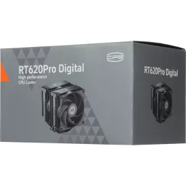 Устройство охлаждения(кулер) PcCooler RT620 Digital Soc-AM5/AM4/1151/1200/2066/1700 черный 4-pin 34.9dB Al+Cu LCD 265W Ret (RT620-BKNWYL-GL)