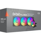 Система водяного охлаждения PcCooler DA360 Pro ARGB Soc-AM5/AM4/1200/1700/1851 черный 4-pin 33.8dB Al 300W Ret (DA360PRO-BKAWXX -GL)