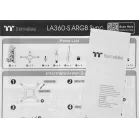 Система водяного охлаждения Thermaltake LA360-S ARGB Soc-AM5/AM4/1200/1700/1851 черный 4-pin 38.35dB Al LCD 360W Ret (CL-W462-PL12SW-A)