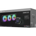 Система водяного охлаждения Thermaltake LA360-S ARGB Soc-AM5/AM4/1200/1700/1851 черный 4-pin 38.35dB Al LCD 360W Ret (CL-W462-PL12SW-A)