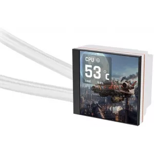  Thermaltake MAGFloe 420 Ultra Snow ARGB SocAM5AM4120017001851 4pin 345388dB Al LCD 360W Ret CLW452PL14SWA
