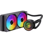 Система водяного охлаждения Bloody LC-10 ARGB Soc-AM5/AM4/1200/1700/1851 черный 4-pin 20-35dB Al+Cu 260W Ret (LC-10-ARGB240-BK)