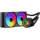 Система водяного охлаждения Bloody LC-10 ARGB Soc-AM5/AM4/1200/1700/1851 черный 4-pin 20-35dB Al+Cu 260W Ret (LC-10-ARGB240-BK)
