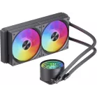 Система водяного охлаждения Bloody LC-10 ARGB Soc-AM5/AM4/1200/1700/1851 черный 4-pin 20-35dB Al+Cu 260W Ret (LC-10-ARGB240-BK)