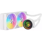 Система водяного охлаждения Bloody LC-10 ARGB Soc-AM5/AM4/1200/1700/1851 белый 4-pin 20-35dB Al+Cu 260W Ret (LC-10-ARGB240-WH)