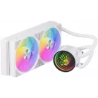 Система водяного охлаждения Bloody LC-10 ARGB Soc-AM5/AM4/1200/1700/1851 белый 4-pin 20-35dB Al+Cu 260W Ret (LC-10-ARGB240-WH)