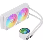 Система водяного охлаждения Bloody LC-10 ARGB Soc-AM5/AM4/1200/1700/1851 белый 4-pin 20-35dB Al+Cu 260W Ret (LC-10-ARGB240-WH)