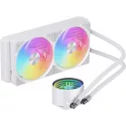 Система водяного охлаждения Bloody LC-10 ARGB Soc-AM5/AM4/1200/1700/1851 белый 4-pin 20-35dB Al+Cu 260W Ret (LC-10-ARGB240-WH)