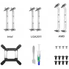 Система водяного охлаждения Bloody LC-11 ARGB Soc-AM5/AM4/1200/1700/1851 белый 4-pin 20-35dB Al+Cu 300W Ret (LC-11-ARGB360-WH)