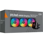 Система водяного охлаждения PcCooler DS360 Display ARGB Soc-AM5/AM4/1200/1700/1851 черный 4-pin 39.8dB Al LCD 310W Ret (DS360-BKAWXY-GL)