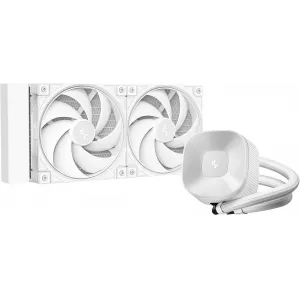  Deepcool LE240 V2 Pure ARGB SocAM5AM4120017001851 4pin 2496dB Al LCD 220W 1266gr Ret RLE240PUREWHLNMDG1