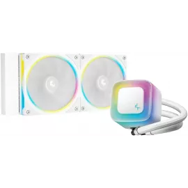 Система водяного охлаждения Deepcool LE240 Pro ARGB Soc-AM5/AM4/1200/1700/1851 белый 4-pin 28.2-36.07dB Al 280W 1347gr Ret (R-LE240PRO-WHAMMC-G-1)