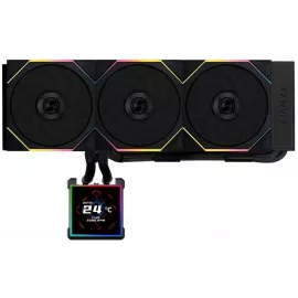 Система водяного охлаждения Lian-Li HydroShift II LCD-S 360TL ARGB Soc-AM5/AM4/1700/1851 черный 4-pin 33dB Al LCD Ret (G89.GHS2LCDS36TB.R0)