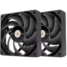 Вентилятор для корпуса Thermaltake Toughfan 14 Pro 140х140x25 черный 4-pin 31.6дБ (упак.:2шт) (CL-F160-PL14BL-A) Ret