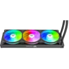 Система водяного охлаждения Thermaltake TH360 V3 Ultra ARGB Soc-AM5/AM4/1200/1700/1851 черный 4-pin 37.8dB Al LCD 365W Ret (CL-W474-PL12SW-A)