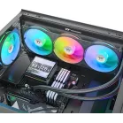 Система водяного охлаждения Thermaltake TH360 V3 Ultra ARGB Soc-AM5/AM4/1200/1700/1851 черный 4-pin 37.8dB Al LCD 365W Ret (CL-W474-PL12SW-A)