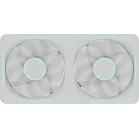 Вентилятор для корпуса Formula Air Fusion 2 ARGB 120х120x28 белый 4-pin 33.46дБ (упак.:2шт) (AIR FUSION 2 WH) Ret