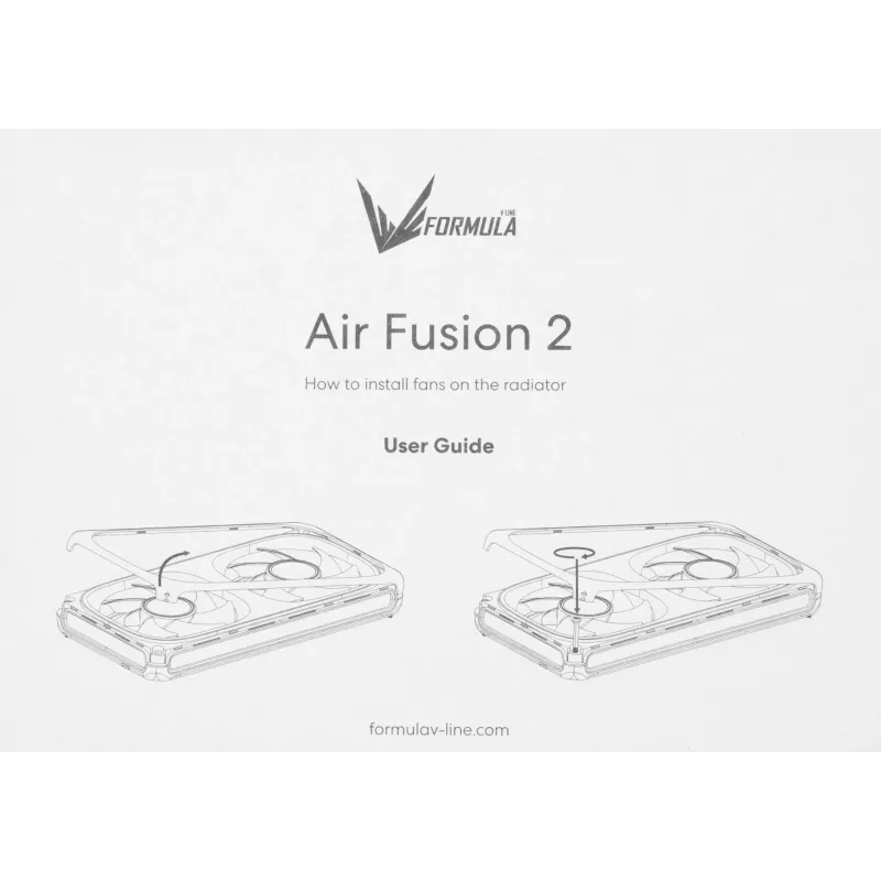 Вентилятор для корпуса Formula Air Fusion 2 ARGB 120х120x28 белый 4-pin 33.46дБ (упак.:2шт) (AIR FUSION 2 WH) Ret