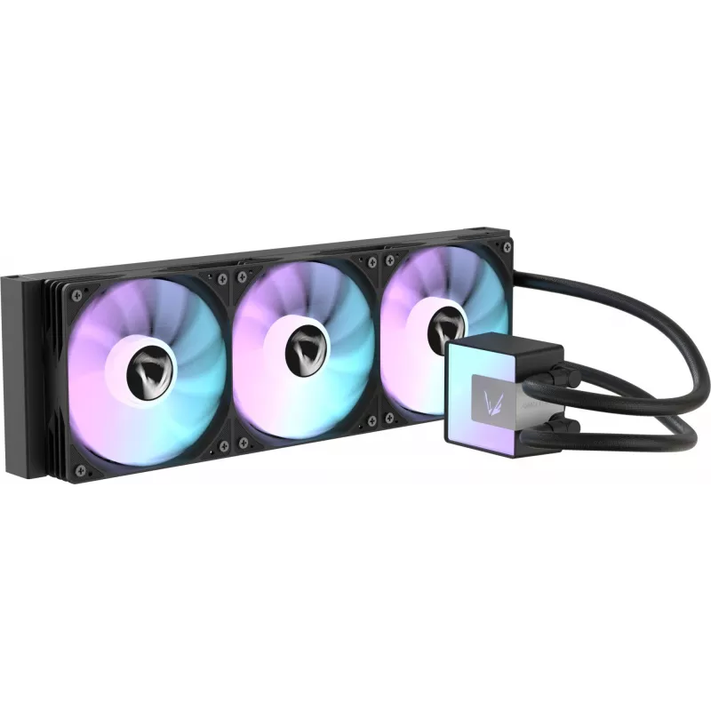 Система водяного охлаждения Formula Ice Jet Glow 360 ARGB Soc-AM5/AM4/1200/2066/1700/1851 черный 4-pin 1-27dB Al+Cu 300W 2020gr Ret (ICE JET GLOW 360 BK)