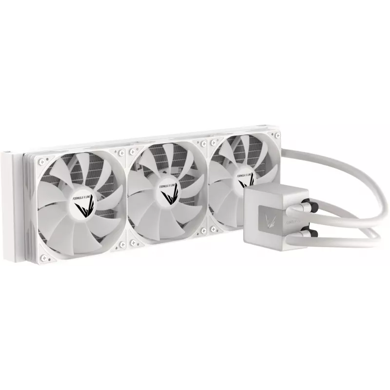 Система водяного охлаждения Formula Ice Jet Glow 360 ARGB Soc-AM5/AM4/1200/2066/1700/1851 белый 4-pin 1-27dB Al+Cu 300W 2020gr Ret (ICE JET GLOW 360 WH)