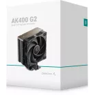 Устройство охлаждения(кулер) Deepcool AK400 G2 Soc-AM5/AM4/1200/1700/1851 черный/коричневый 4-pin 31.45dB Al+Cu 220W 950gr Ret (R-AK400G2-BKNNMN-GJD)