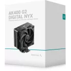 Устройство охлаждения(кулер) Deepcool AK400 G2 Digital NYX Soc-AM5/AM4/1200/1700/1851 черный 4-pin 31.45dB Al+Cu LCD 220W 958gr Ret (R-AK400G2-BKNNMN-GJD-1)