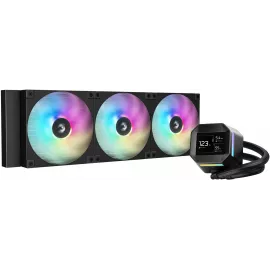 Система водяного охлаждения Deepcool LM420 ARGB Soc-AM5/AM4/1200/1700/1851 черный 4-pin 25.2dB Al LCD 2176gr Ret (R-LM420-BKDMMC-1)