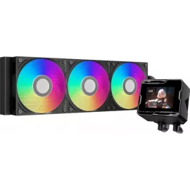 Система водяного охлаждения PcCooler GT360M Display ARGB Soc-AM5/AM4/1200/1700/1851 черный 4-pin 15-33.7dB Al LCD 310W Ret (GT360M-BKAWXX-GL)