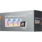 Система водяного охлаждения PcCooler GT360M Display ARGB Soc-AM5/AM4/1200/1700/1851 белый 4-pin 15-33.7dB Al LCD 310W Ret (GT360M-WHAWXX-GL)