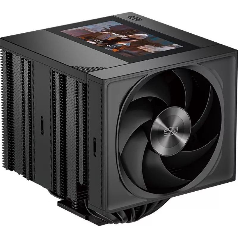 Устройство охлаждения(кулер) PcCooler RZ820 Display BK нет подсветки Soc-AM5/AM4/1200/1700/1851 черный 4-pin 15-27.1dB Al+Cu LCD 300W 1860gr Ret (RZ820-BKNWNY-GL)
