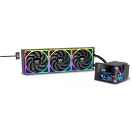 Система водяного охлаждения Thermaltake MAGCurve 360 Ultra ARGB Soc-AM5/AM4/1200/1700/1851 черный 4-pin 32.8-35.1dB Al LCD Ret (CL-W453- PL12SW-A)