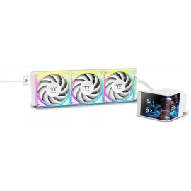 Система водяного охлаждения Thermaltake MAGCurve 360 Ultra Snow ARGB Soc-AM5/AM4/1200/1700/1851 белый 4-pin 32.8-35.1dB Al LCD Ret (CL-W454- PL12SW-A)