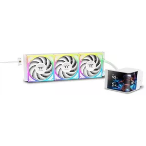  Thermaltake MAGCurve 360 Ultra Snow ARGB SocAM5AM4120017001851 4pin 328351dB Al LCD Ret CLW454 PL12SWA