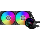 Система водяного охлаждения PcCooler DA240 V2 ARGB Soc-AM5/AM4/1200/1700/1851 черный 4-pin 36.5dB Al Ret (DA240 V2 ARGB BK)