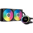 Система водяного охлаждения PcCooler DA240 Max ARGB Soc-AM5/AM4/1200/1700/1851 черный 4-pin 33.8dB Al Ret (DA240 MAX ARGB BK)