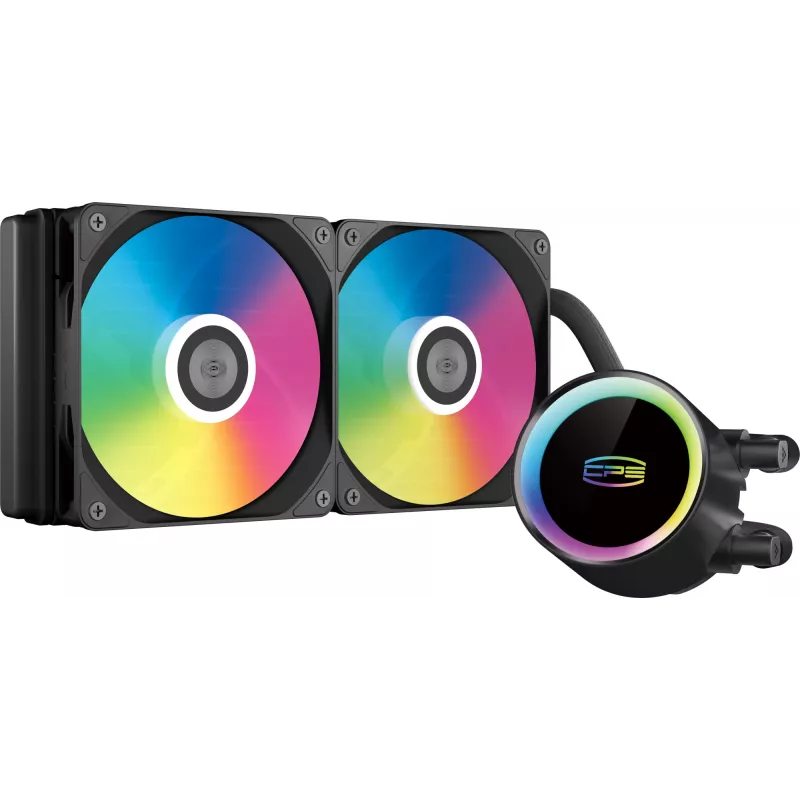 Система водяного охлаждения PcCooler DA240 Max ARGB Soc-AM5/AM4/1200/1700/1851 черный 4-pin 33.8dB Al Ret (DA240 MAX ARGB BK)