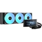 Система водяного охлаждения Deepcool LT360 Vision ARGB Soc-AM5/AM4/1200/1700/1851 черный 4-pin 33.66dB Al LCD 350W 1768gr Ret (R-LT360VISION-BKAMMC-G-1)