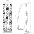 Система водяного охлаждения Thermalright Peerless Vision 360 ARGB Soc-AM5/AM4/1200/1700/1851 черный 4-pin 28.2dB Al LCD Ret (P-VISION-360-BL-ARGB)