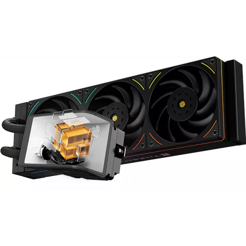 Система водяного охлаждения Thermalright Wonder Vision 360 UB ARGB Soc-AM5/AM4/1200/1700/1851 черный 4-pin 27dB Al LCD Ret (W-VISION-UB-360-BL-ARGB)
