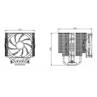 Устройство охлаждения(кулер) Thermalright Peerless Assassin 140 SE нет подсветки Soc-AM5/AM4/1200/1700/1851 черный 4-pin 29.5dB Al+Cu 1000gr Ret (PA140-SE)