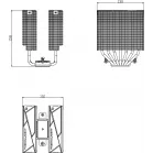Устройство охлаждения(кулер) Thermalright Royal Pretor 130 Ultra ARGB Soc-AM5/AM4/1200/1700/1851 черный 4-pin 27dB Al+Cu Ret (RP130-ULTRA-BL)