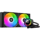Система водяного охлаждения ID-Cooling FX240 TD ARGB Soc-AM5/AM4/1200/1700/1851 черный 4-pin 27.2dB Al LCD 300W Ret